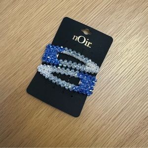 nOir Beaded Ombre Hair Clips